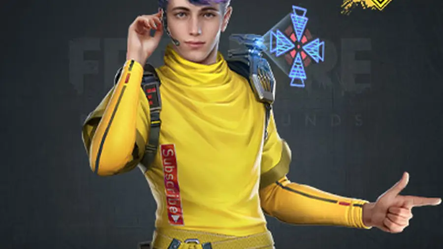 Free Fire character Wolfrahh official artwork